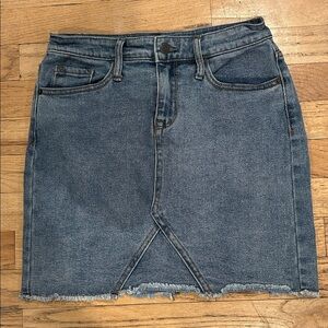 Mossimo Supply Co. Dark Blue Denim Midi Skirt